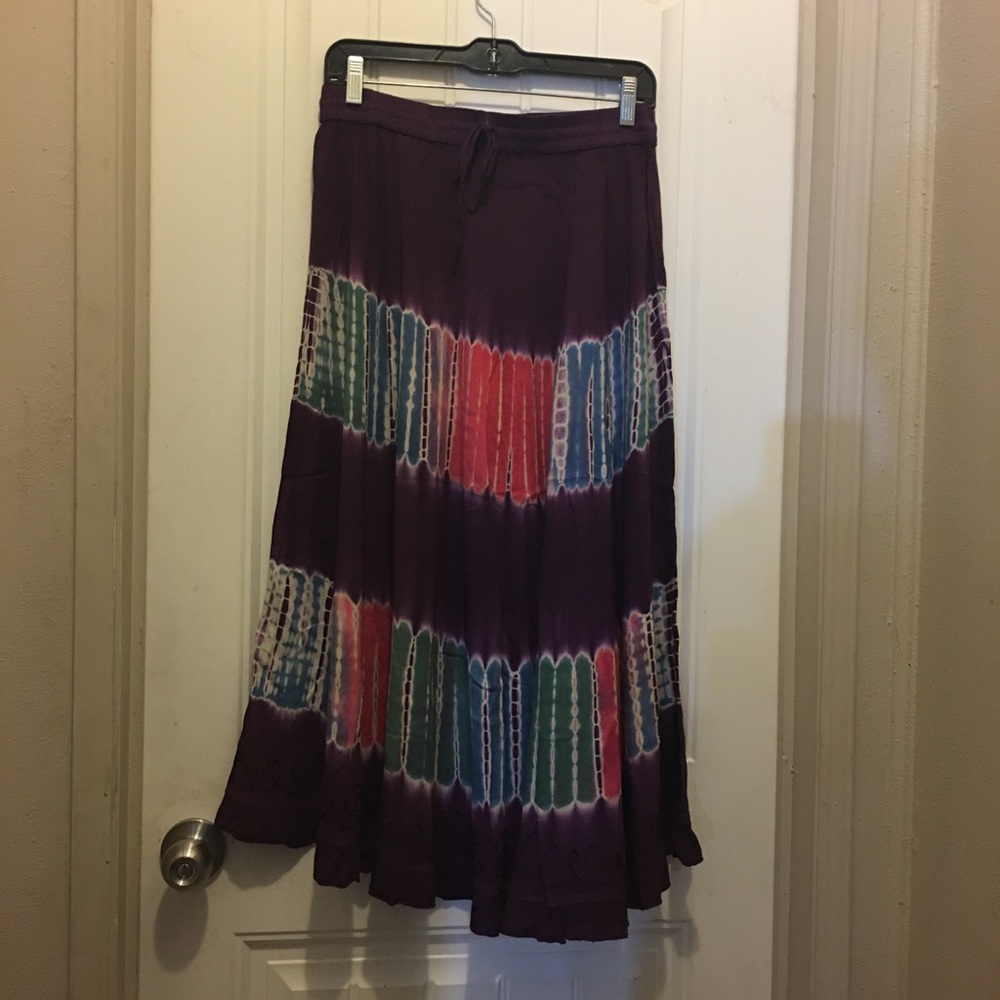 🔥Jackpot Tye dye maxi skirt.